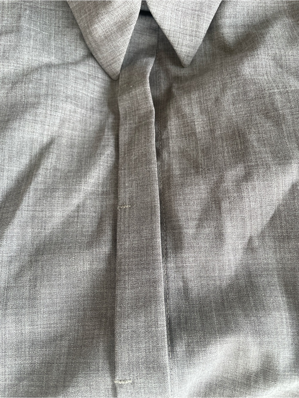 Calvin Klein Light Gray Textured Dress Shirt